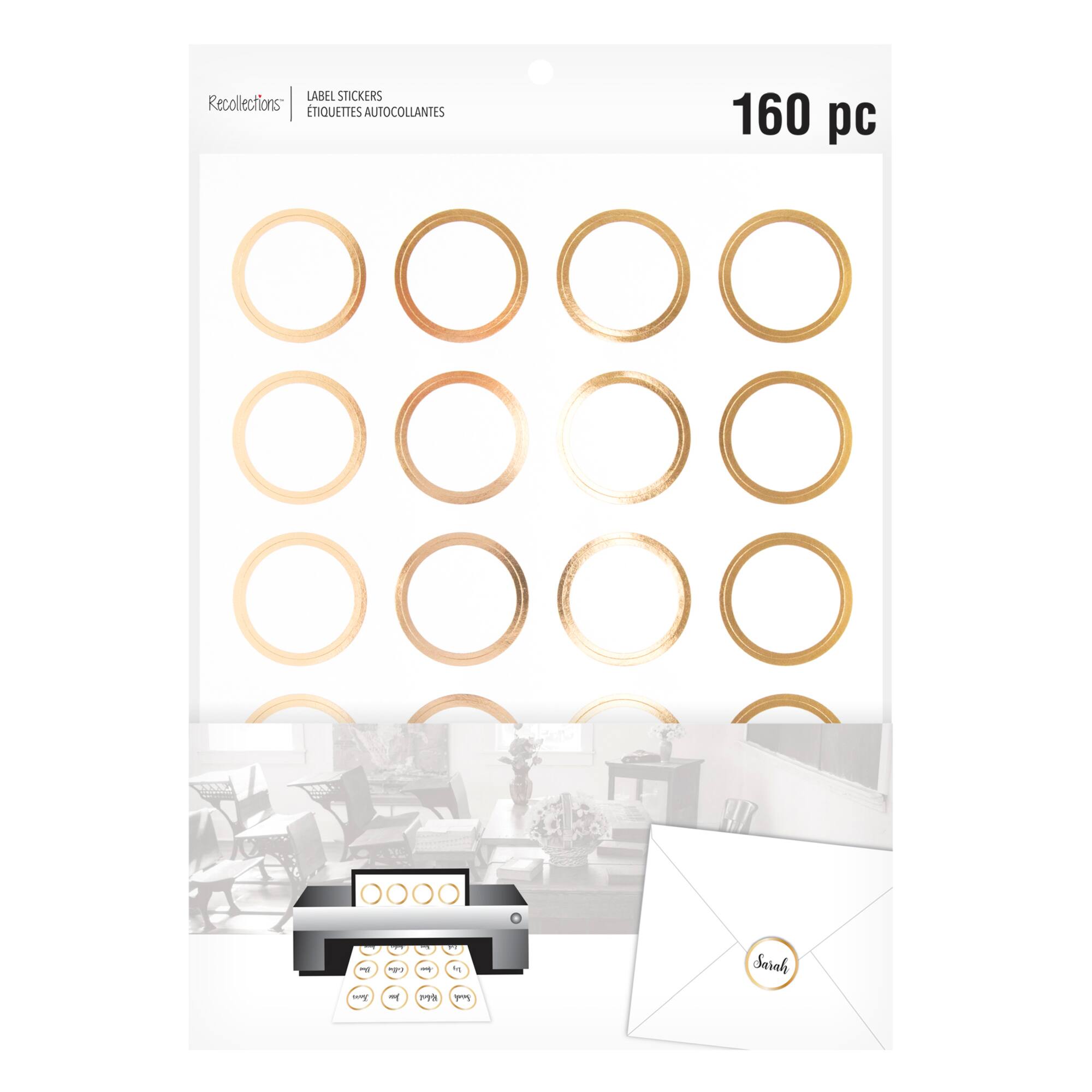 12 Packs: 160 ct. (1,920 total) Gold Envelope Seals by Recollections™